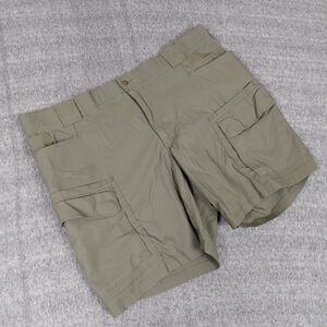 Duluth Trading Mens Flex Dry on the Fly Cargo Shorts 46x9” Green Hiking Outdoor